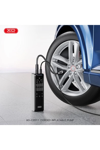 Xo Dijital Oto Hava Kompresörü 3 Başlıklı Araç Lastik/Top Pompası/120W Gücünde/Lastik Basıncı Algılama - 3