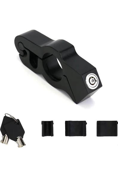 Coverzone Motosiklet Scooter Fren Kilidi Gidon Kilit Fren Gaz Kavrama Koruma Güvenlik MTR-505 Siyah - 2