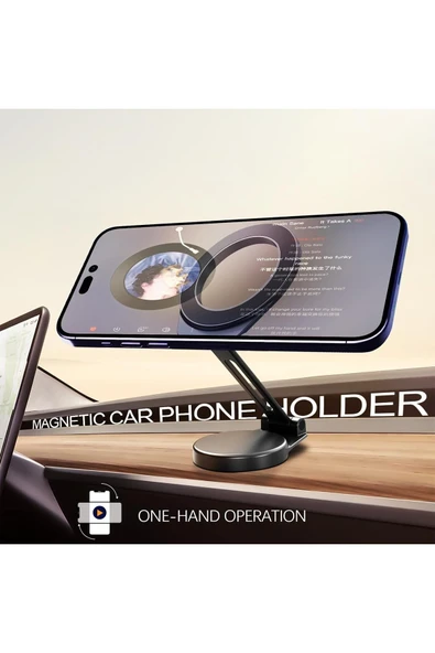 Coverzone Kablosuz Araç İçi Cep Telefonu Tutucu Açısı Ayarlanabilir Süper Güçlü Manyetik Telefon Tutucu H850 - Resim 2