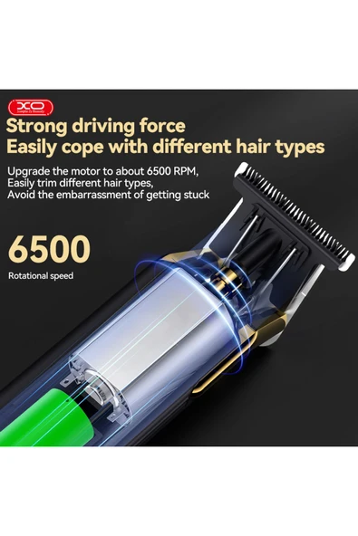 Xo Profesyonel Şarjlı Saç Kesme Makinesi CF20,2000 mAh,PX6 Su Geçirmez,8W Güç,45 dB Sessiz Motor - 4