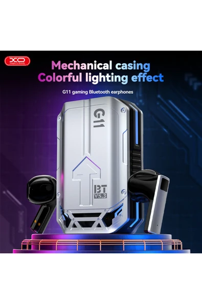 Xo Pro Gaming Kablosuz Kulaklık G11,ultra Düşük Gecikme,enc,rgb,500 Mah,ios&android Uyumlu,metalik Kasa - 2