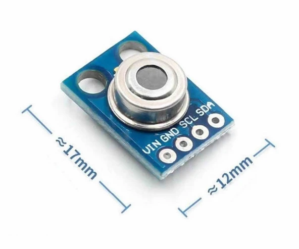 GY-906 Kızılötesi Sıcaklık Sensör Modülü  -70C / 380C MLX90614 Termometre Temassız Dijital Isı Ölçümü IIC I2C Klima Termostat Sayaç Medikal Endüstriyel Akıllı Ev Oda - Resim 7