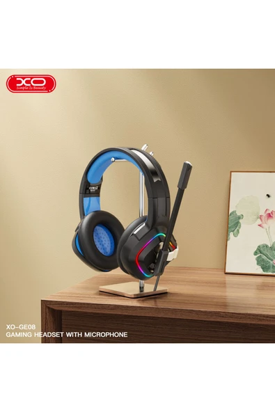 Xo Pro Gaming Headset Oyuncu Kulaklığı ge08-50mm Sürücü,Gürültü Engelleyici Mikrofon,3.5mm Kablolu - 2
