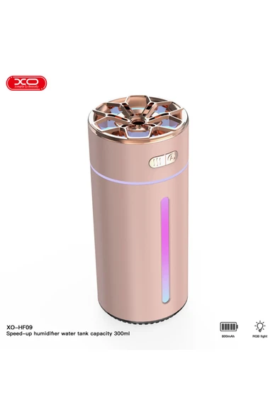 Xo RGB Led Işıklı 800 Mah Bataryalı Şarjlı Ultrasonik Hava Nemlendirici Buhar Makinesi Aroma Difüzörü - 3