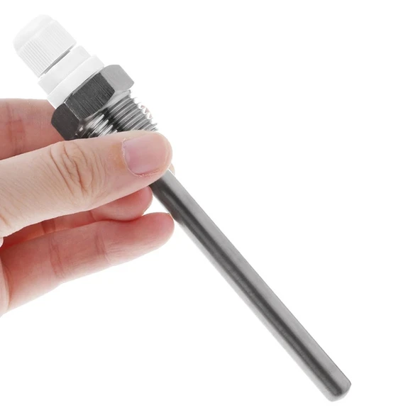 Metal Sensör Probu 100mm  Çelik Kılıf Kutu Sıcaklık Isı Termo Tüp Boru D818b20 Ntc Lm35 PT100 Koruyucu Ateş Basınç Asit Korozyon - Resim 2