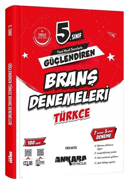 Ankara Yayıncılık 5. Sınıf Türkçe Güçlendiren Branş Denemeleri Ankara Yayıncılık