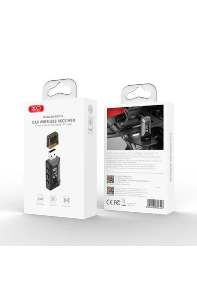 Xo Araç Içi Bluetooth Ve Fm Verici Bcc16,mp3 Çalma Desteği,tf Kart Ve 3.5mm Jak Girişi,led Gösterge - 7