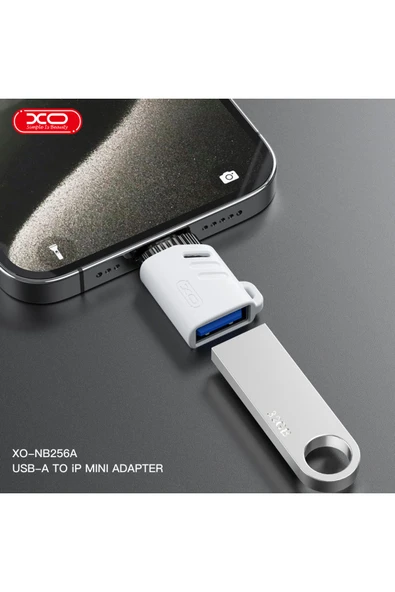 Xo Lightning-USB Dönüştürücü Adaptör NB256A, Şarj ve Veri Transferi, 6,2GR, Beyaz