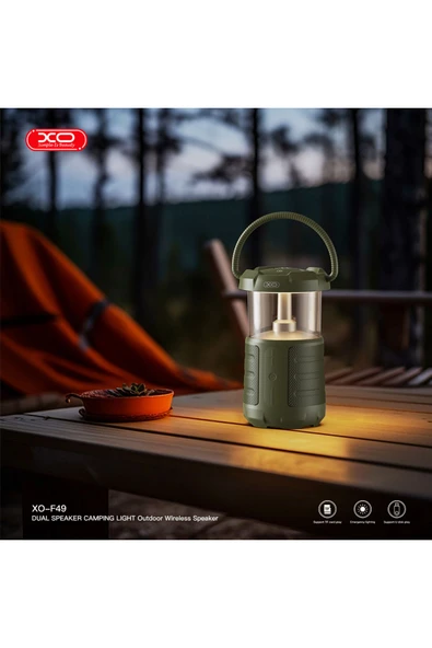 Xo F49 Outdoor Kablosuz Bluetooth Hoparlör | Kamp Işığı | 3600 mAh | Çift Hoparlör |  BT V5.3 - 2