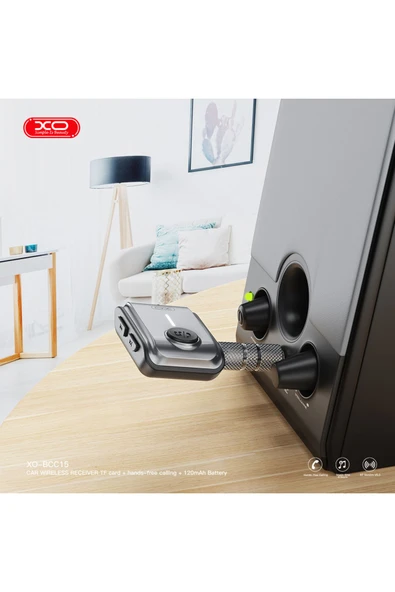 Xo Aux Araç Bluetooth Verici Bcc15,3.5mm Ses Çıkışı,tf Kart Desteği,kablosuz Müzik,120mah Pil - 3