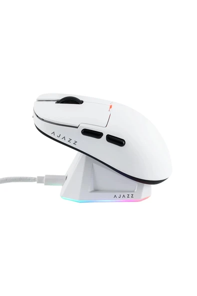 Coverzone AJAZZ AJ159 PRO 3 Modlu 8000Hz 26.000 DPI Manyetik Şarj İstasyon PAW 3395 Optik Sensör Gaming Mouse - 2