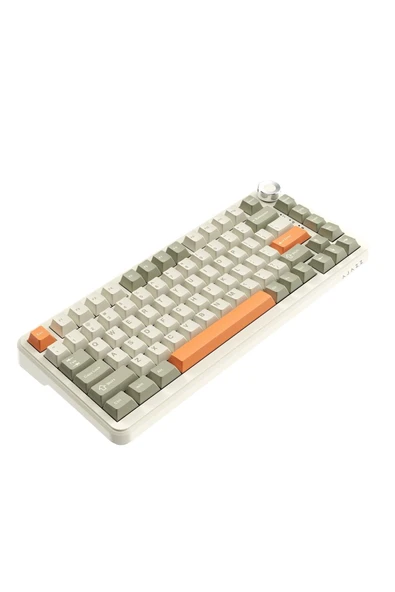 Coverzone Ajazz Ak820 Max 8000mah, Dinamik Rgb, Hot-swap 3 Modlu Mekanik Klavye Orange - Flying Fish Switch - 3