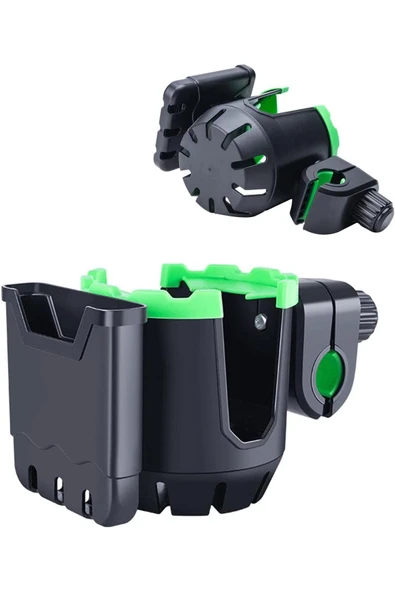 Coverzone Bisiklet Motosiklet ve Scooter için Gidon Uyumlu Bardak ve Telefon Tutucu Universal Model HT-506 - 2