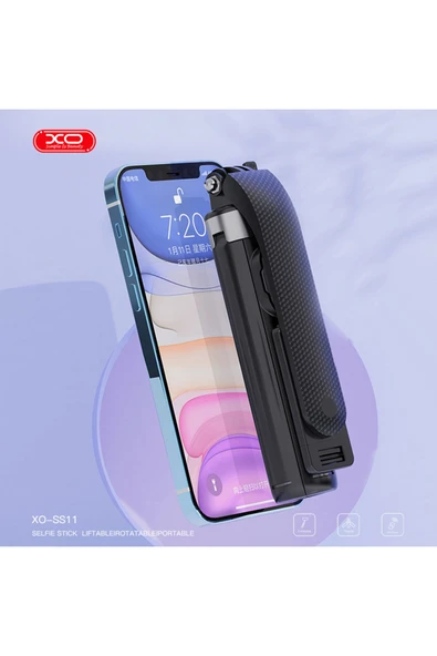 Xo SS11 Selfie Çubuğu&Tripod | 360° Dönebilen, Uzaktan Kumanda Kontrollü, Katlanabilir,Ayarlanabilir - 5