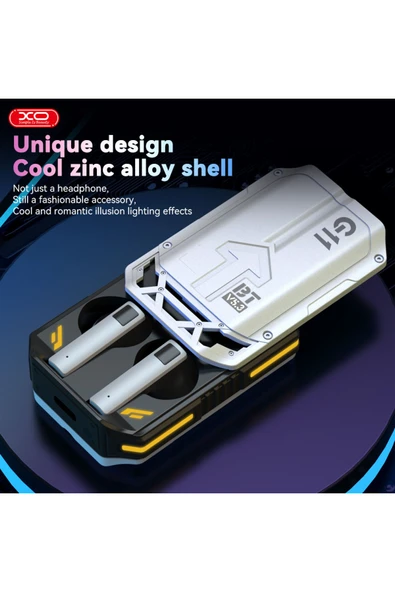 Xo Pro Gaming Kablosuz Kulaklık G11,ultra Düşük Gecikme,enc,rgb,500 Mah,ios&android Uyumlu,metalik Kasa - 5
