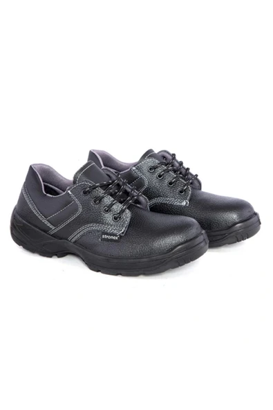 Stronex ST-102 S2 Deri Suya Dayanıklı Çelik Burunlu İş Ayakkabısı Siyah ürün görseli