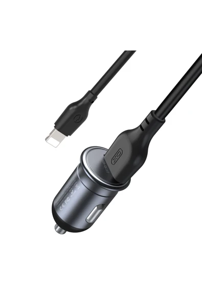 Xo CC46 Araç Şarj Cihazı Lightning, 18W Hızlı Şarj, 12V-24V, USB-A, Aşırı Isınma ve Kısa Devre Koruması ürün görseli