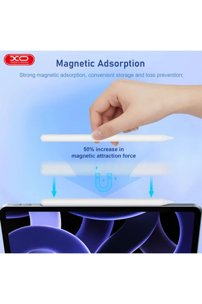 Xo Tablet Kalemi,stylus Kalemi St-05,ipad2018 Için Stylus Kalem, Avuç Içi Reddi,manyetik Kablosuz Şarj - 3