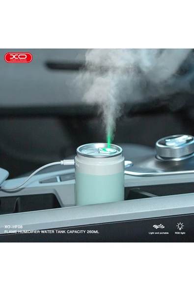 Xo Hava Nemlendirici ve Aroma Difüzörü HF08,RGB,260ml Su Haznesi,2 Sprey Modu,Otomatik Kapanma - 3