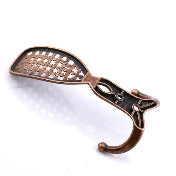 Osmanlı Antik Bakır Metal Askısı Mobilya Vestiyer Duvar Dolap Elbise Kıyafet Askılığı Askılık - Resim 4