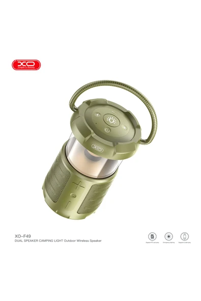 Xo F49 Outdoor Kablosuz Bluetooth Hoparlör | Kamp Işığı | 3600 mAh | Çift Hoparlör |  BT V5.3 - 5