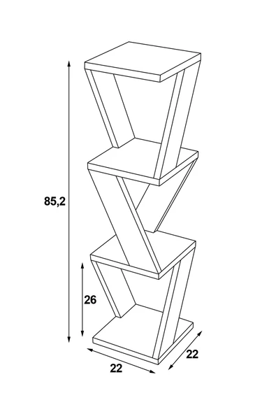 Defne Köşe Raf Duvar Rafı - 12