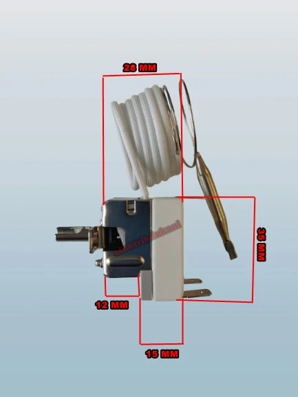 ENDER Gazlı Termostat 50-250 Derece 3 Çıkışlı - 2