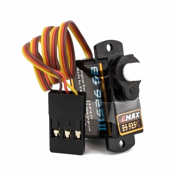 EMAX ES9251 II 4gr Dijital Servo Motor  Mini Plastik Dişli 0.25kgcm Tork RC Uçak Drone Robot Kol Araba Bot Uçuş Yön Kontrol - Resim 2