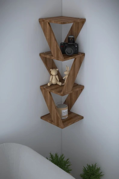 Defne Köşe Raf Duvar Rafı - 6