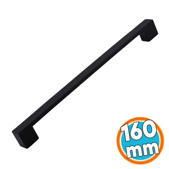 Mobilya Mutfak Çekmece Dolap Dolabı Kulbu Kulpu Kulpları (160 mm - 16 cm) Siyah Metal ürün görseli