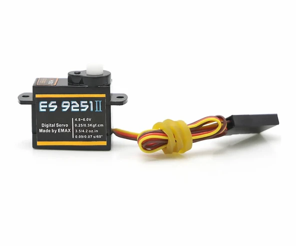 EMAX ES9251 II 4gr Dijital Servo Motor  Mini Plastik Dişli 0.25kgcm Tork RC Uçak Drone Robot Kol Araba Bot Uçuş Yön Kontrol - Resim 6