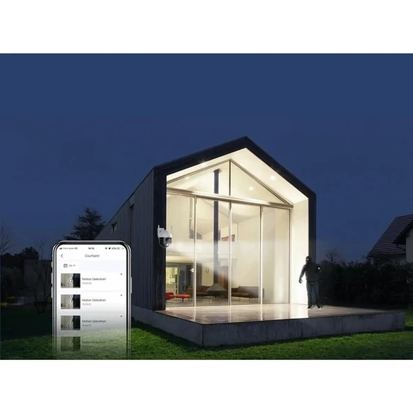 TENDA 4MP CH7 Kablosuz Outdoor Pan/Tilt IP Kamera - Resim 8