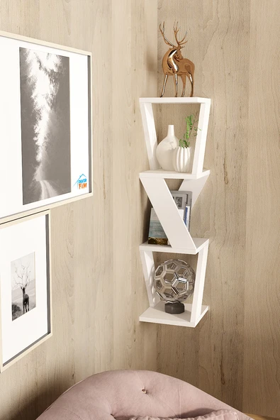 Defne Köşe Raf Duvar Rafı - 3