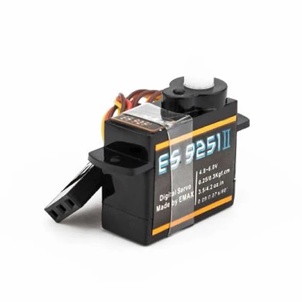 EMAX ES9251 II 4gr Dijital Servo Motor  Mini Plastik Dişli 0.25kgcm Tork RC Uçak Drone Robot Kol Araba Bot Uçuş Yön Kontrol - Resim 5