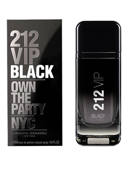 CAROLINA HERRERA 212 VIP BLACK 100 ML EAU DE PARFUM - Resim 2