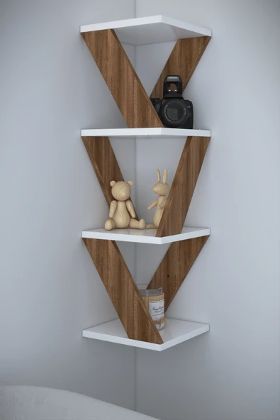 Defne Köşe Raf Duvar Rafı - 11