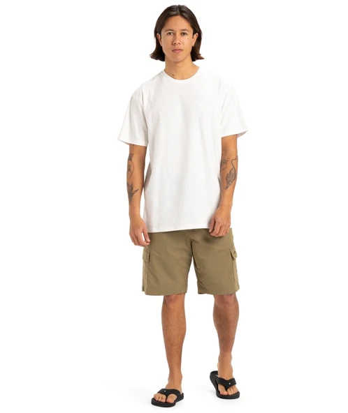Quiksilver Slub Roundneck Erkek Kısa Kollu Tişört EQYKT04377 Ekru - 4