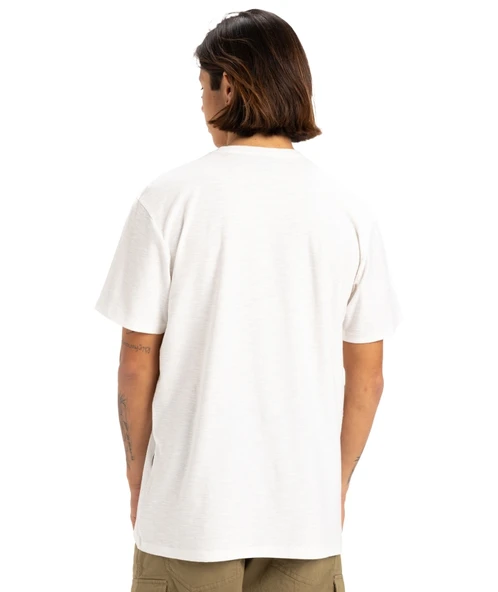 Quiksilver Slub Roundneck Erkek Kısa Kollu Tişört EQYKT04377 Ekru - 5