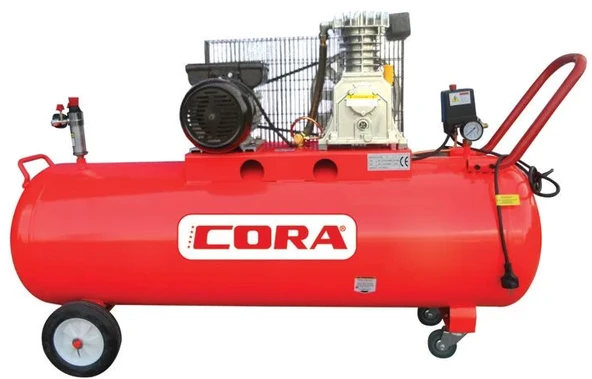 Cora 200 Yağlı Kompresör Kasnaklı 200 Lt