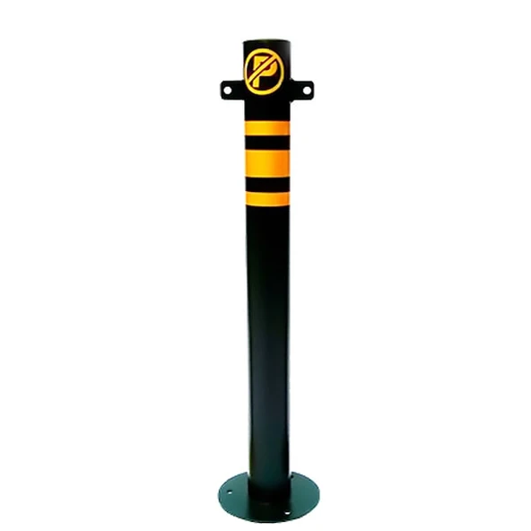 Otopark Zincir Bariyer Metal Duba Demir Sabit Baba Metal Park Bariyeri 75 cm Kırmızı - 2
