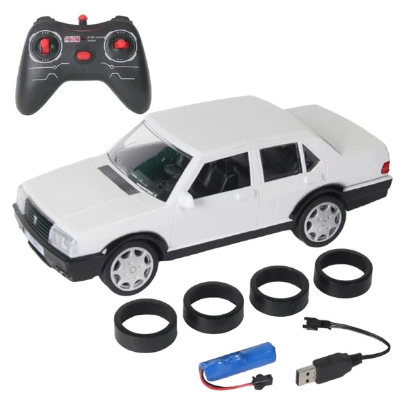 Efsane Drift 1:16 Uzaktan Kumandalı Şarjlı Tofaş Araba Beyaz