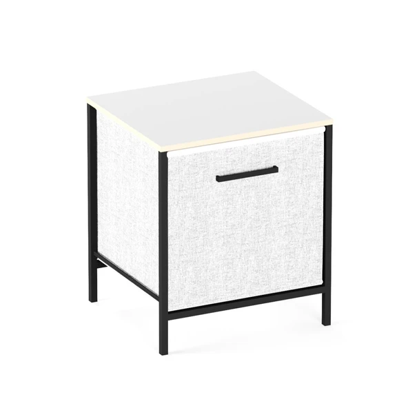 Çocuk Dolap 1 Çekmeceli Komodin Sehpa Gri 1597 - 6