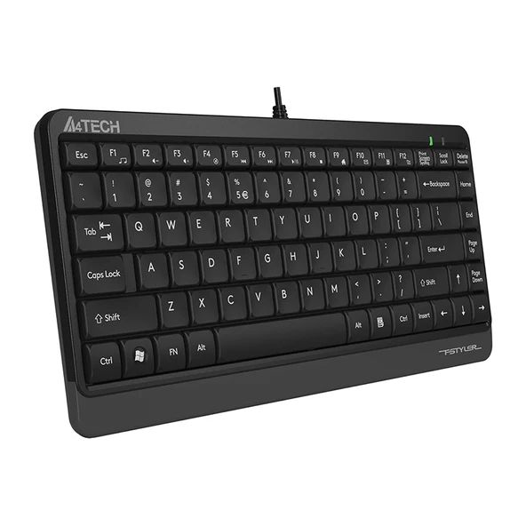 A4 Tech FK11 Q Klavye Usb, Kablolu, MM Mini Gri Siyah - 6