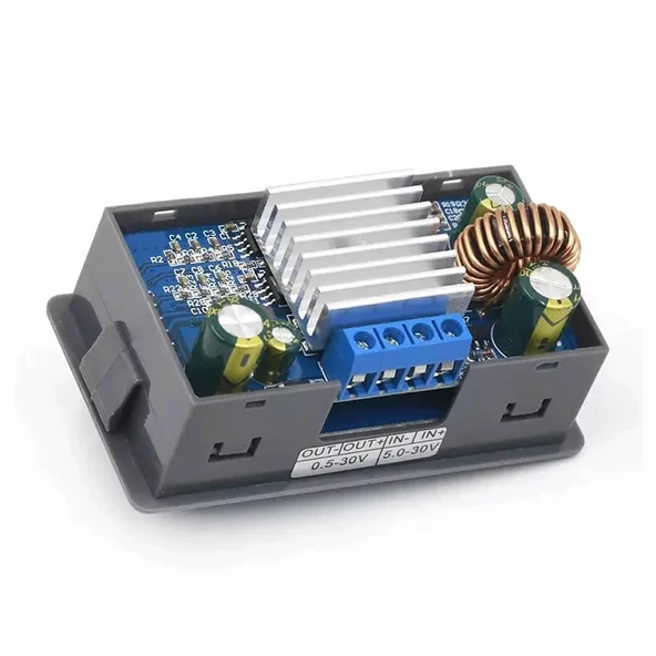 ZK-4KX Voltaj Akım Ayarlı Güç Kaynağı Voltmetre ve Ampermetre Göstergeli  5-30V 4A Voltaj Düşürücü Besleme Panel Tip Kutulu Step-Down Test Elektronik Devre - Resim 2