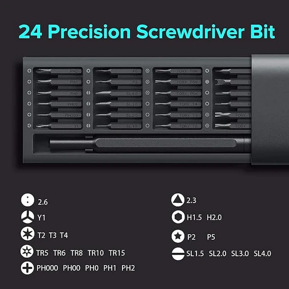 Xiaomi Mi Precision Screwdriver Kit 24'lü Tornavida Seti - 2