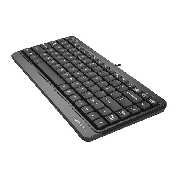 A4 Tech FK11 Q Klavye Usb, Kablolu, MM Mini Gri Siyah - 2