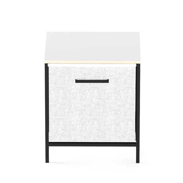 Çocuk Dolap 1 Çekmeceli Komodin Sehpa Gri 1597 - 4