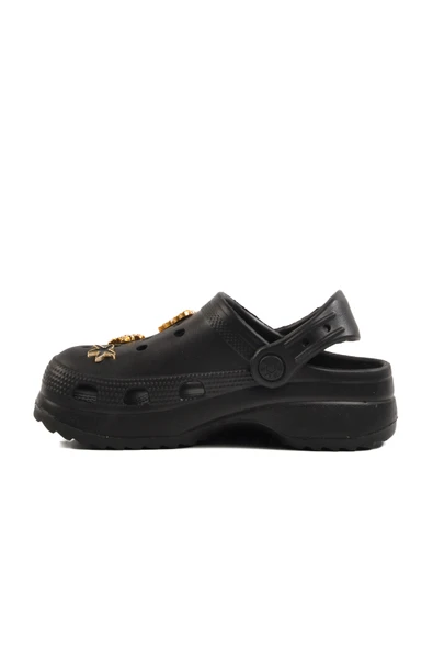 Aspor Siyah Unisex Sabo Çocuk Terlik - 2