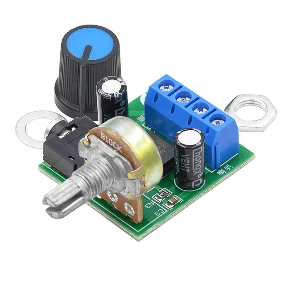 LM386 Ses Kuvvetlendirici Modül  DC 5V / 12V Mono Ayarlanabilir Ses Yükseltici Mikrofon Amfi Amfilikatör - Resim 5