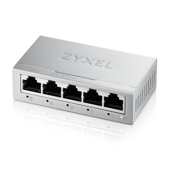 Zyxel GS-105B V5 5-Port 10/100/1000 GIGABIT ETHERNET METAL KASA MINI DESKTOP SWITCH